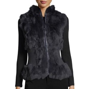 Rabbit fur vest